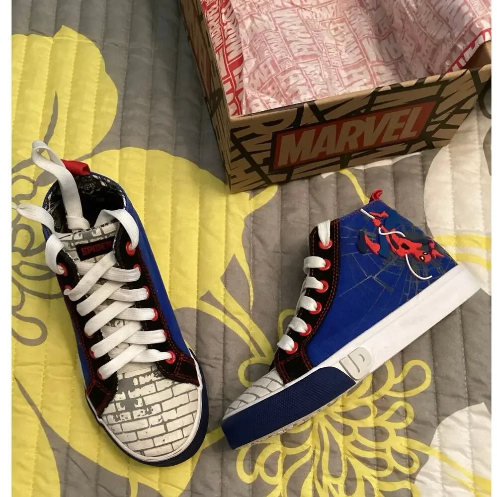 Ground Up Marvel Spider-Man High Top Sneakers sz 4